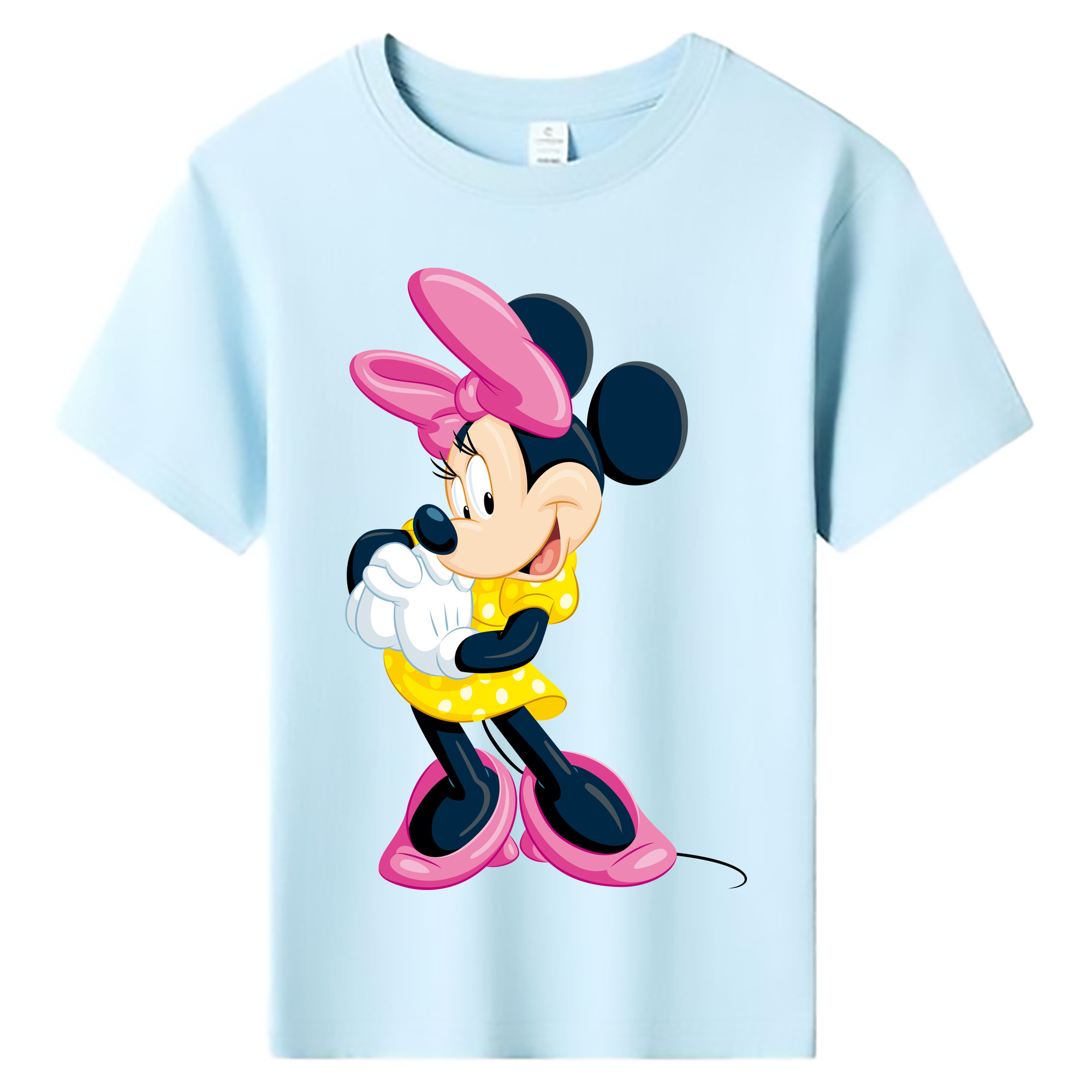 ミッキーマウス Mickey Mouse 綿100％キッズTシャツ（フロントプリント）